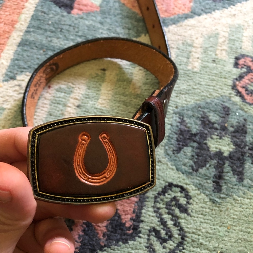 Vintage Handmade Leather Belt